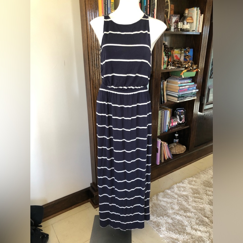Navy maxi dress